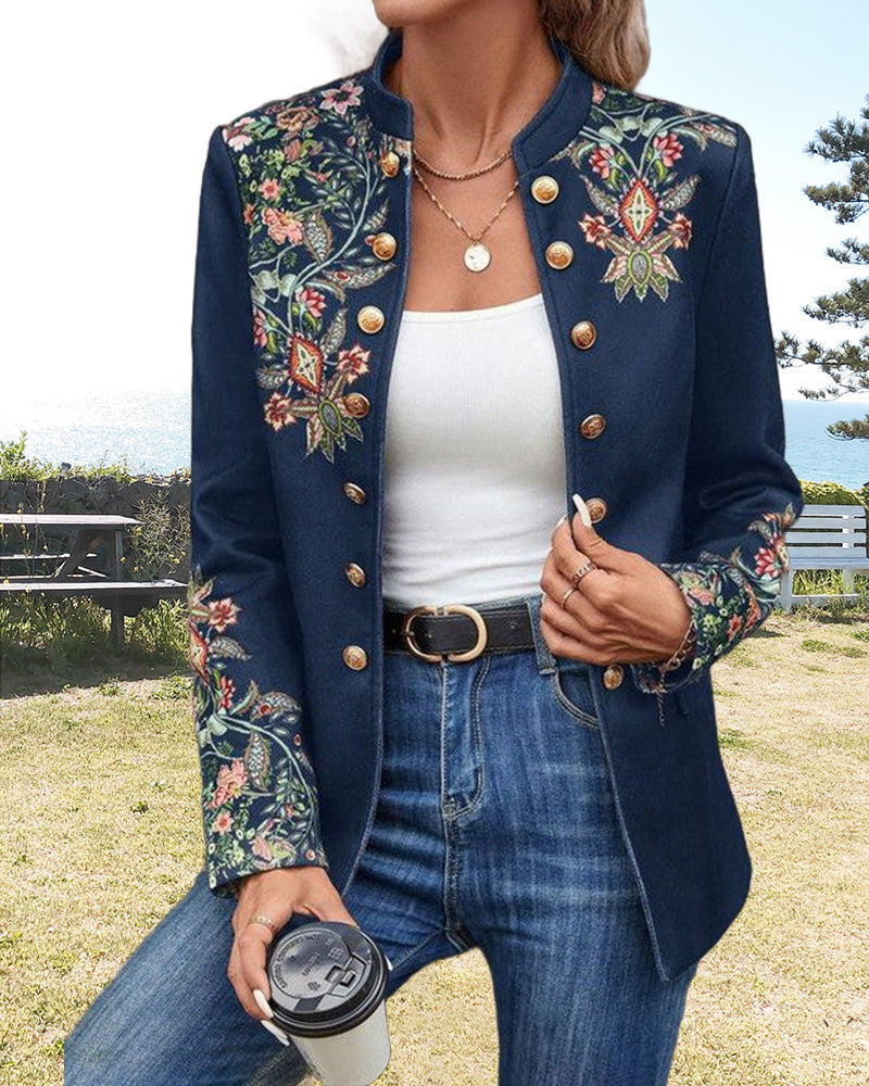 Drune | Doppelreihige Blazer mit Druck