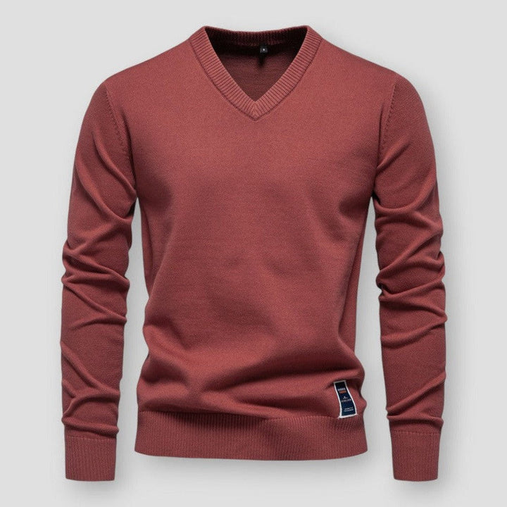 Drune | Bequemer Herbstpullover mit V-Ausschnitt für Herren