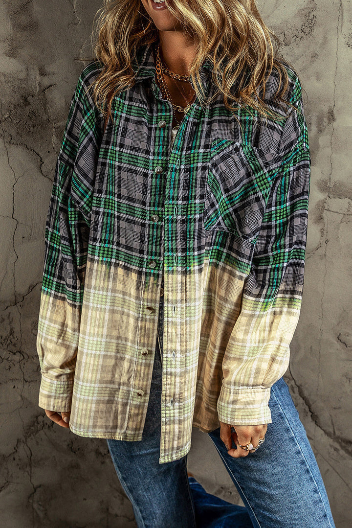 Drune | Patchwork Cam Jacket in Checkered Cotton Blend Trendy und Unique