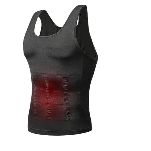 Drune | Schlanke Passform Kompression Body Shaper mit Bauchkontrolle und Unsichtbarem Unterhemd Design