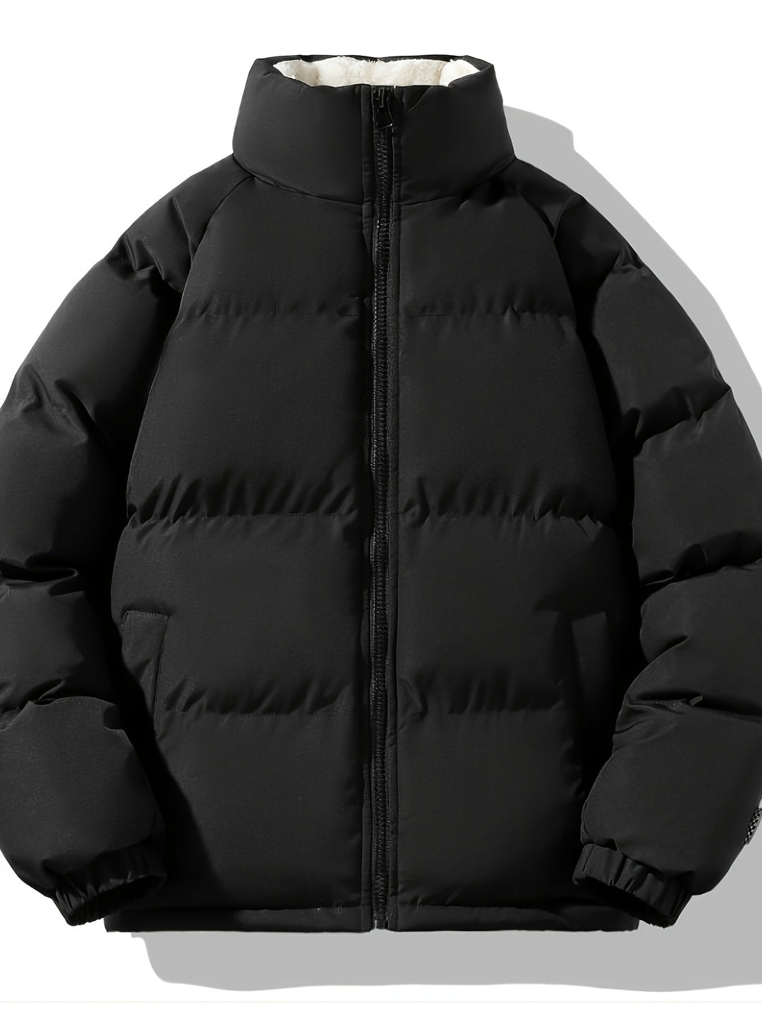 Drune | Lange Ärmel Reißverschluss Retro Stil Stehkragen Winter Jacke Für Herren - Ideal für Winter
