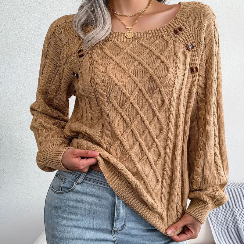 Drune | Zopfmuster Pullover mit Strukturmuster