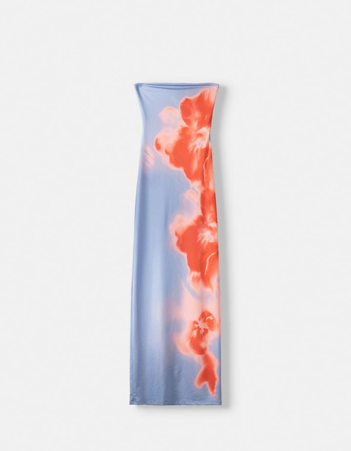 Drune | Sommerliches Trägerloses Maxikleid