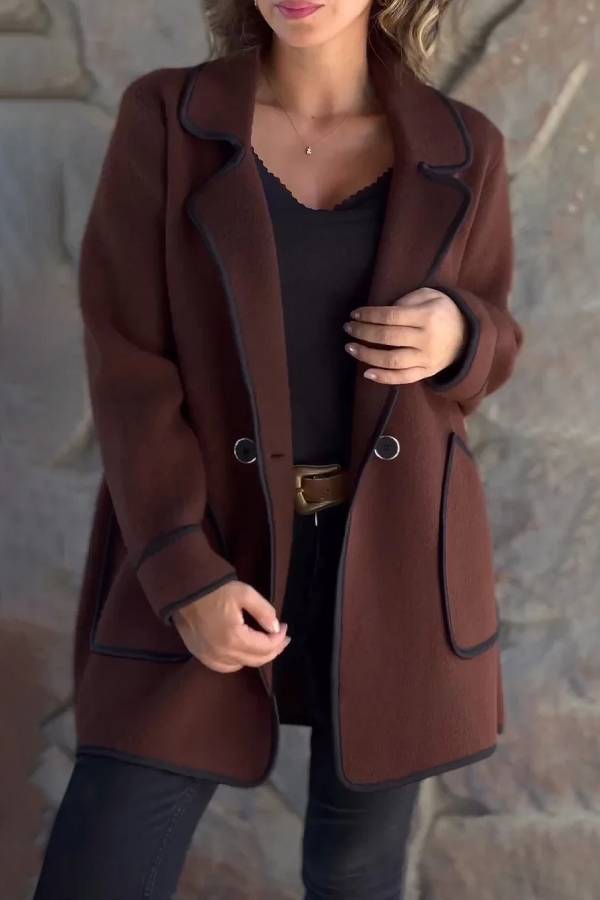 Drune | Suit-Kragen doppelseitige Wolljacke