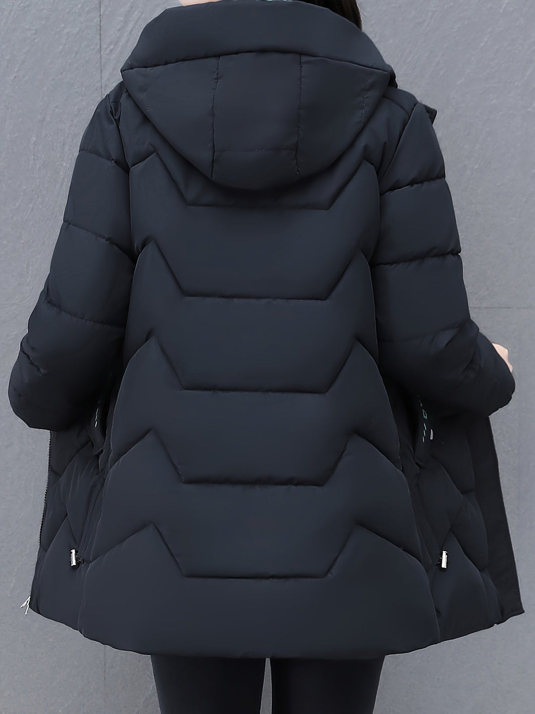 Drune | Warme Lange Puffer Winterjacke mit Kapuze für Frauen - Ideal für Winter
