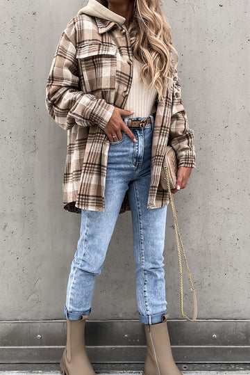 Drune | Street Style Chic Checkered Jacket with Hood