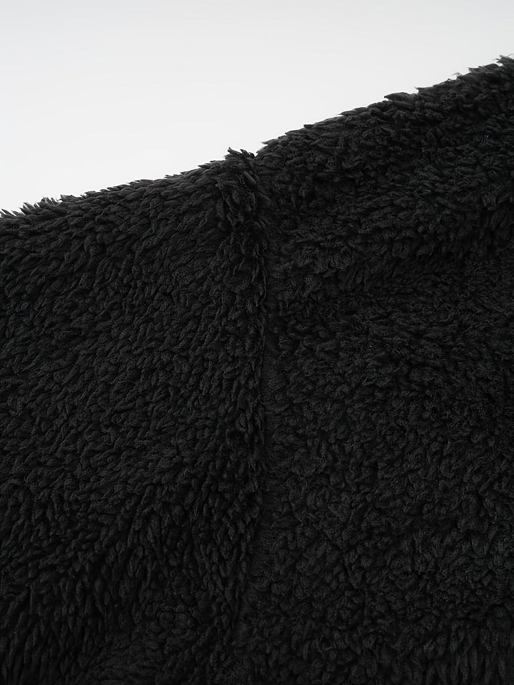 Drune | Leichtgewicht Teddyjacke mit Kapuze Polyester Warm und Bequem
