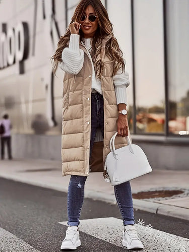 Drune | Langer Bodywarmer Weste Für Damen