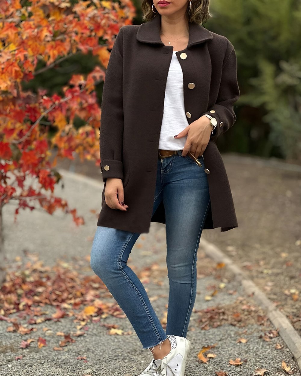Drune | elegante Jacke mit stilvollem seitlichem Knotendetail