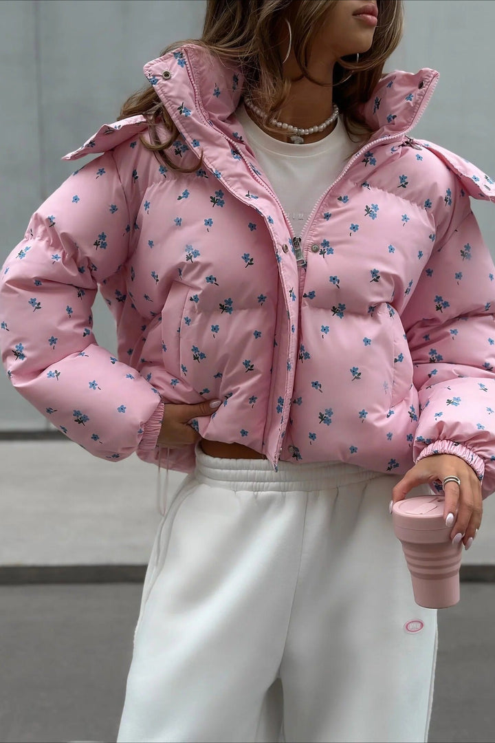Drune | Bedruckte Puffy Pufferjacke