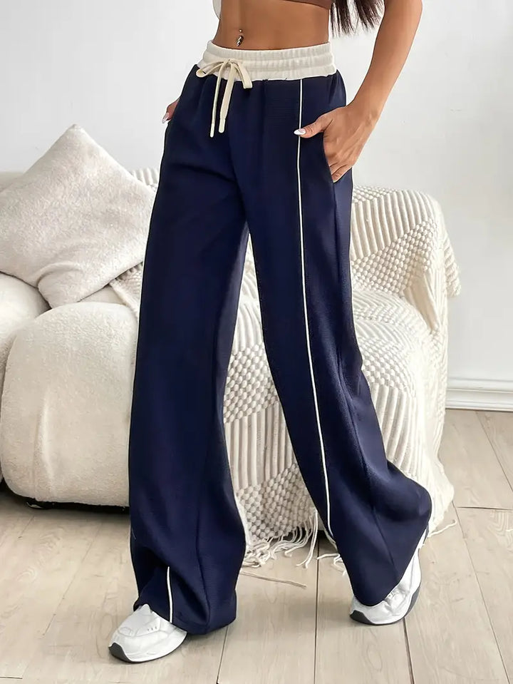 Drune | Bequeme Weitbein Jogginghose Mit Stretch Für Damen