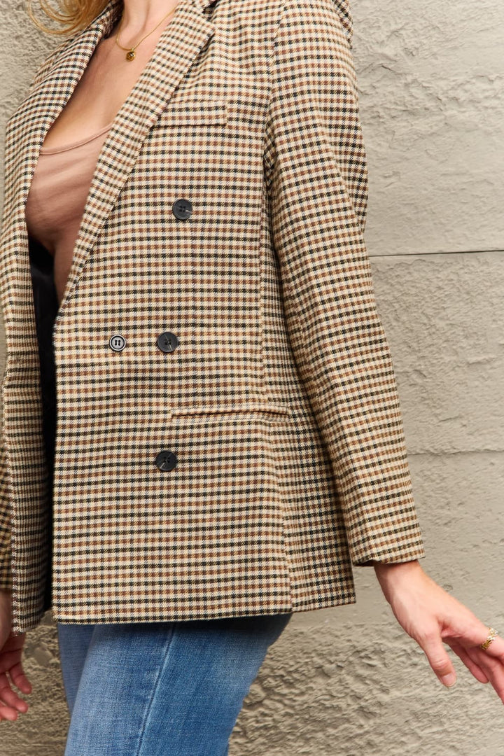 Drune | Kariertes Doppelbreasted Blazer