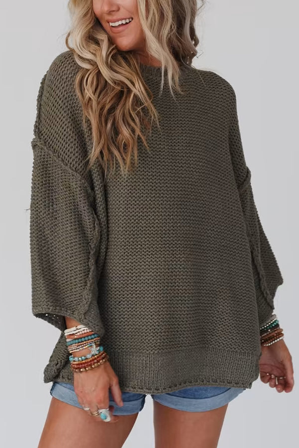 Drune | Strickpullover mit Rundhalsausschnitt für täglichen Komfort
