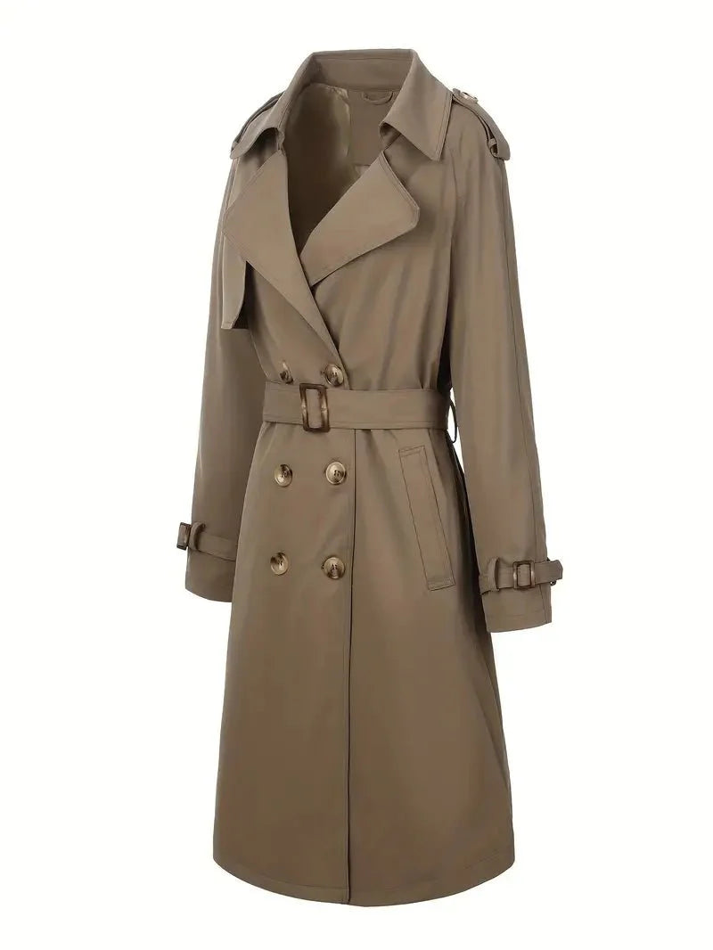 Drune | Doppelreihiger Trenchcoat - Wasserabweisend - Baumwollmischung - Zeitlose Oberbekleidung