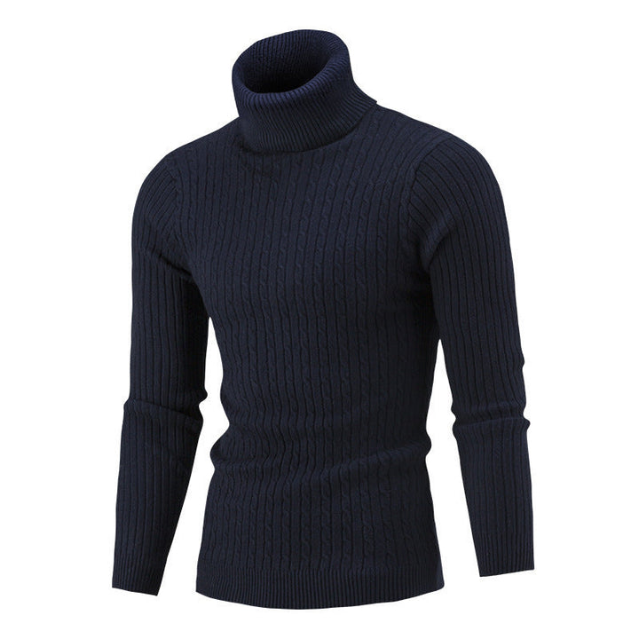 Drune | Luxuriöser gestrickter Rollkragenpullover für Männer