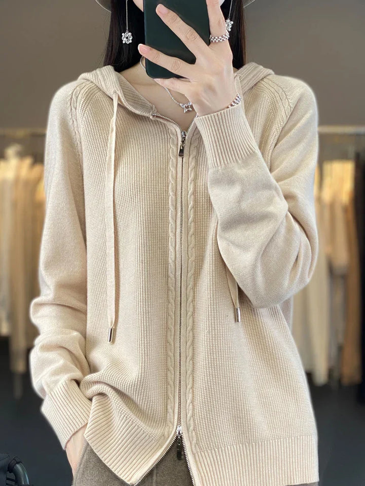Drune | Luxuriöser Kapuzen-Cardigan