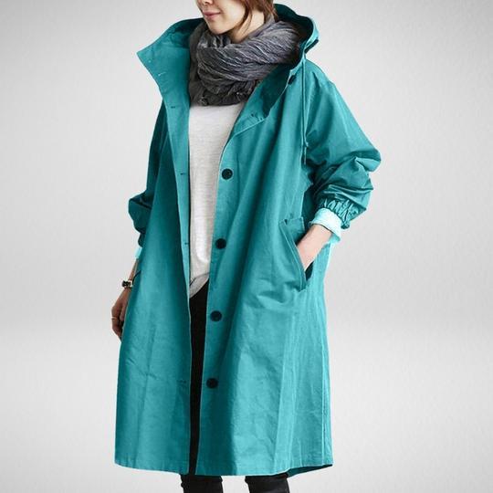 Drune | Damen Trenchcoat, Wind- und wasserdicht