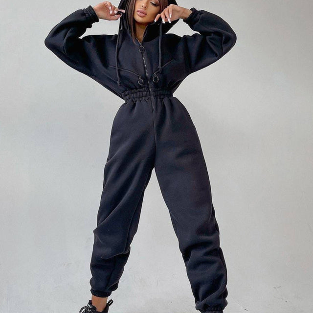 Drune | Damen Hoodie Zweiteiliges Set für Alltag und Freizeit