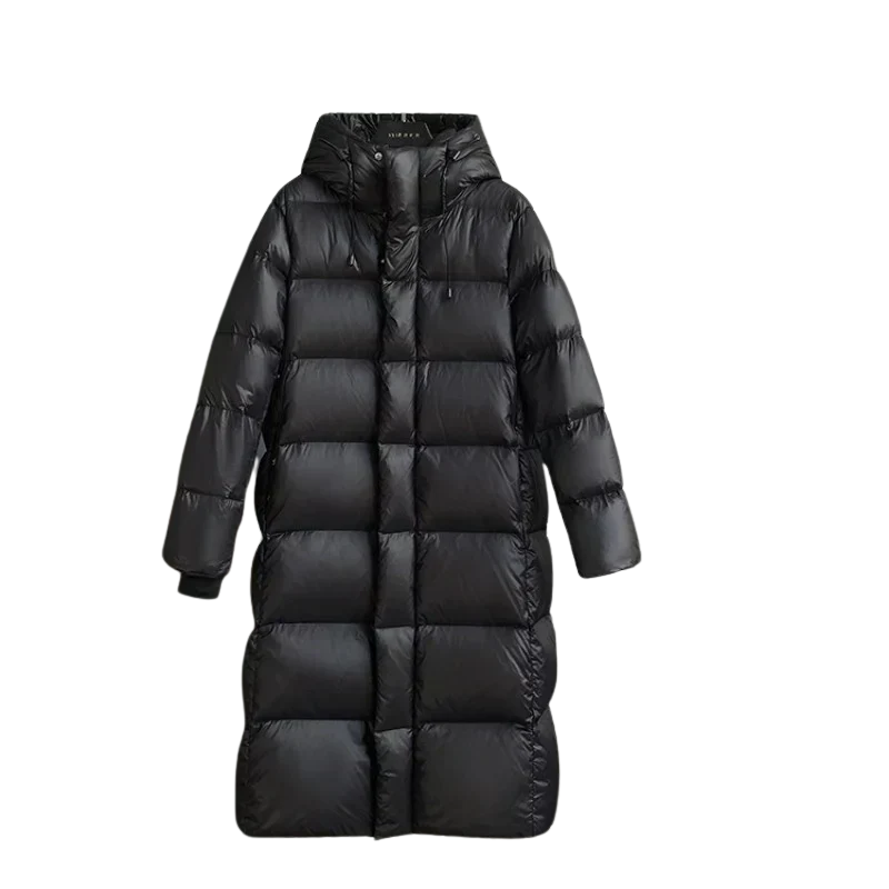 Drune | Dicke Daunenjacke mit Kapuze und Puffer