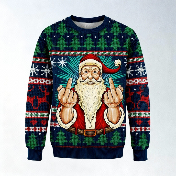 Drune | Der weichste Unisex Lustige Weihnachtsmuster Pullover - Hässlicher Feiertags-Party-Jumper