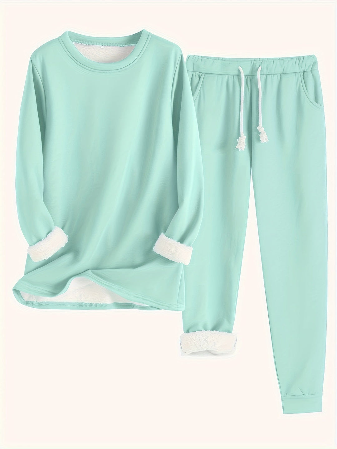 Drune | Stilvolle Winter Casual Thermische Sweatshirt- und Jogginghose-Set für Frauen