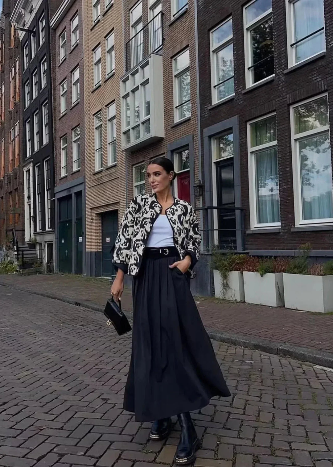 Drune | Französische Stil bedruckte Baumwolljacke