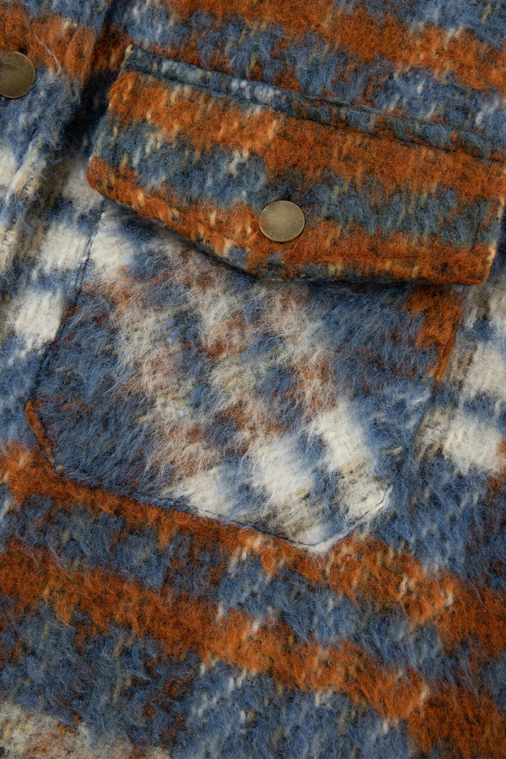 Drune | Gitterhemdjacke Im Flanell-look Wollmischung Warm und Trendy