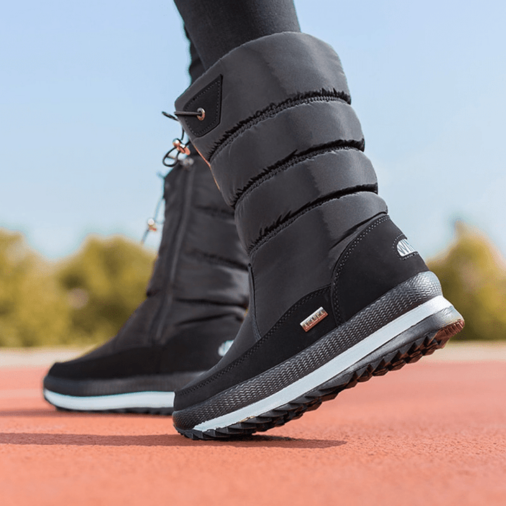 Drune | Damen Wasserdichte Mid-Calf Plüsch Stiefel