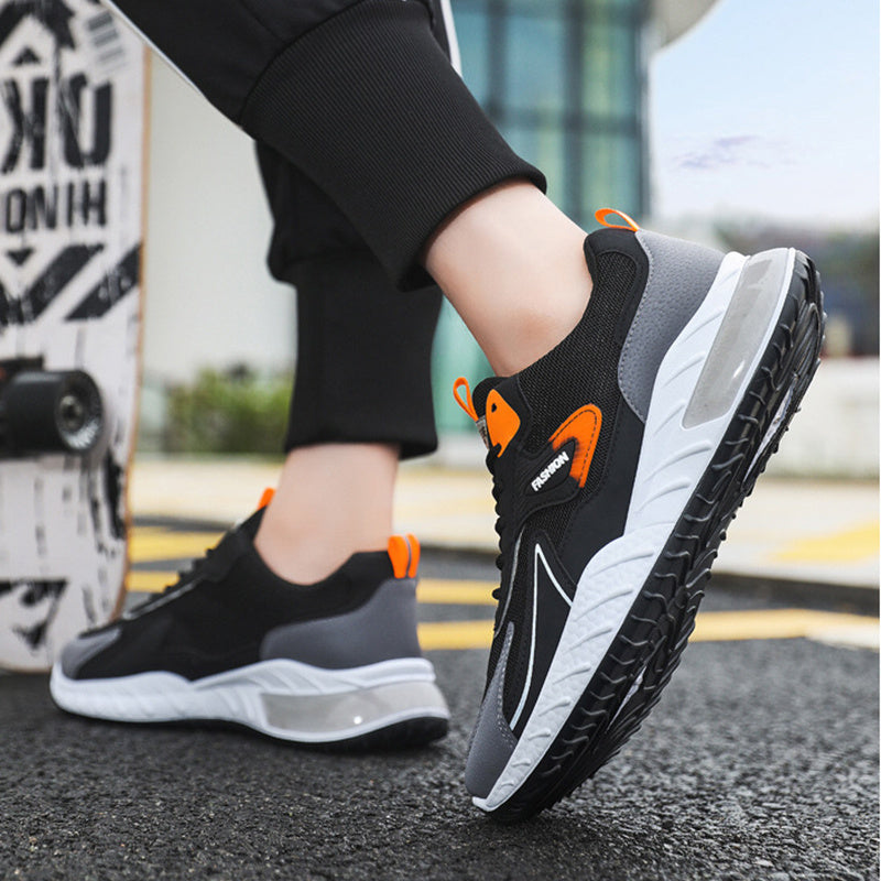 Drune | Atmungsaktive Herren Sneaker Mit Farbakzent