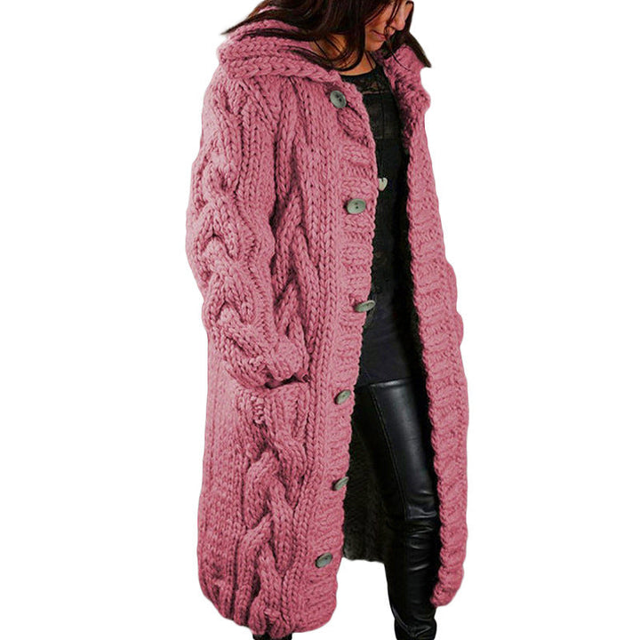 Drune | Lässiger warmer gewebter cardigan für frauen