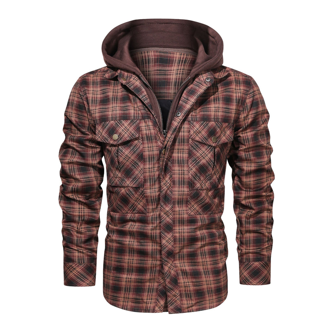 Drune | Karierte Herrenjacke