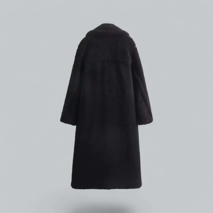Drune | Damen Teddy Kunstfell Lange Jacke