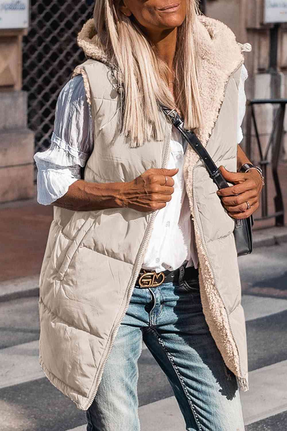 Drune | Zip-Up Longline Kapuzenweste