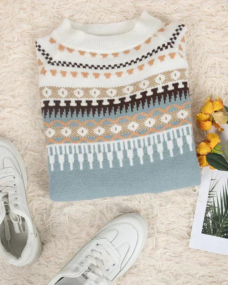 Drune | Strickpullover mit Nordischem Muster Soft und Warm Zeitloser Stil