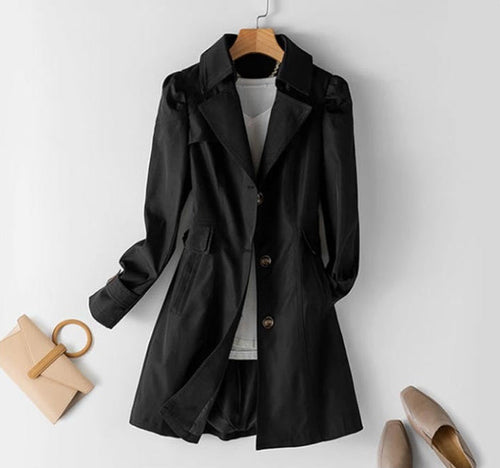 Drune | Stilvoller Damen Trenchcoat mit Knopfverschluss