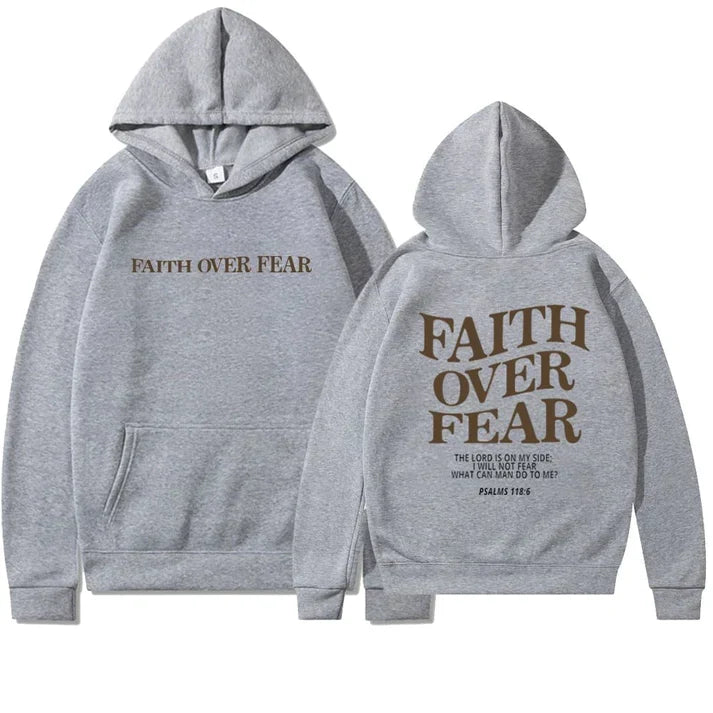 Faith – Motivierender Kapuzenpullover mit Bibelvers