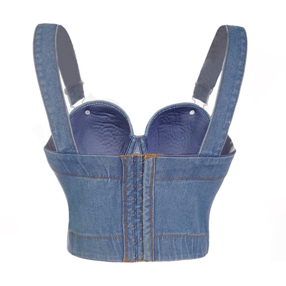 Drune | Mode Sexy Jeans Damen Kurzes Oberteil