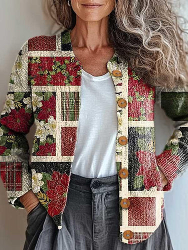 Drune | Weihnachtsstimmung Patchworkjacke
