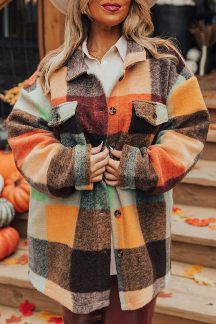 Drune | Karierte Wolljacke Polyester-mischung Bunt und Warm