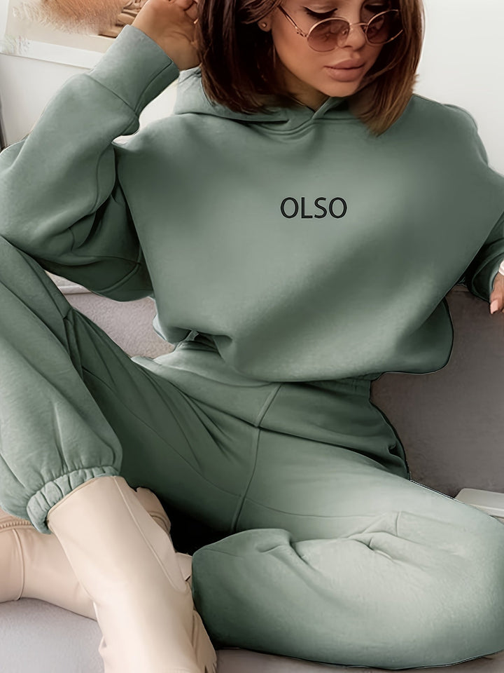 Drune | Oslo Damen Set – Zweiteiliges Set aus Kapuzenpullover und Sweatpants für lässigen Stil und maximalen Komfort.