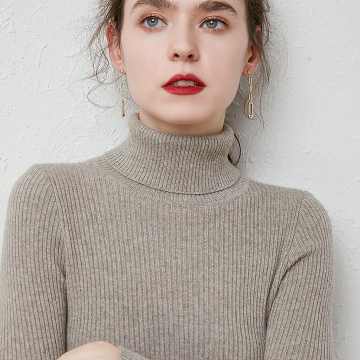 Drune | Premium-Wollrollkragenpullover für Frauen