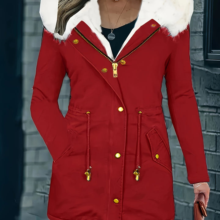 Drune | Freizeitjacke mit Kapuze und Kunstleder