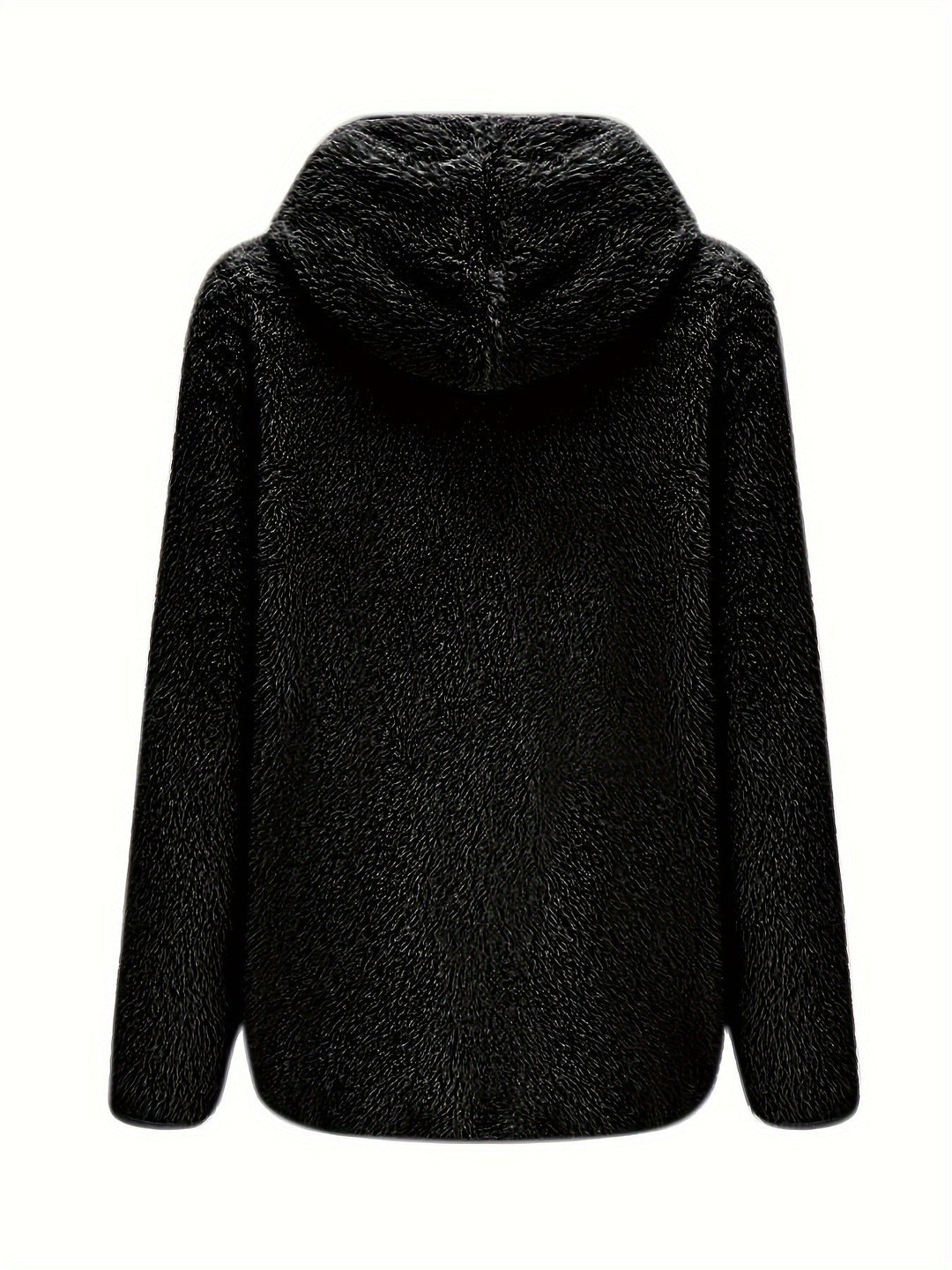 Drune | Leichtgewicht Teddyjacke mit Kapuze Polyester Warm und Bequem