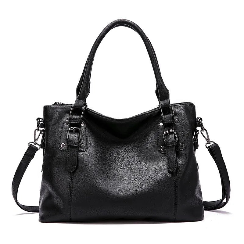 Drune | Damen Elegante Leder-Umhängetasche