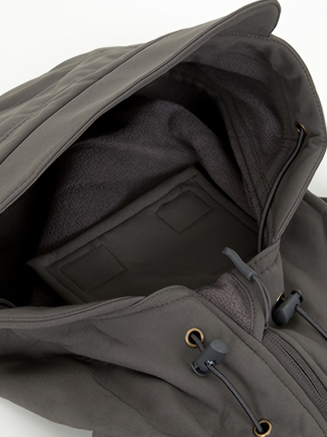 Drune | Fleece-Softshell-Kapuzenjacke Mit Reißverschlusstaschen Für Herren - Perfekt für Outdoor-Aktivitäten