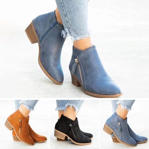 Drune | Orthopädische Stiefelette mit Seitenreißverschluss