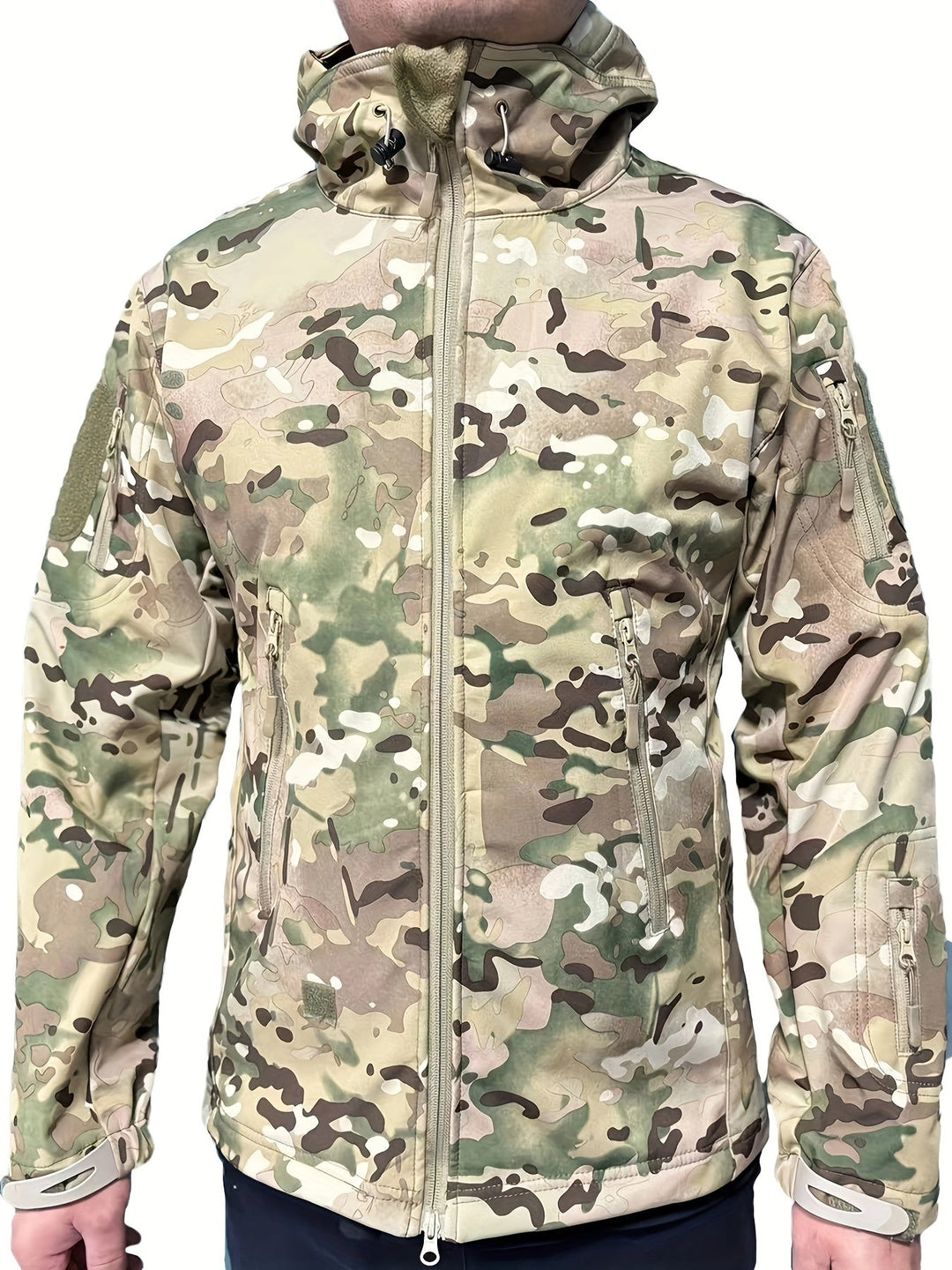 Drune | Kapuzen-Outdoorjacke Mit Sicheren Reißverschlusstaschen Für Herren - Perfekt für Outdoor-Aktivitäten
