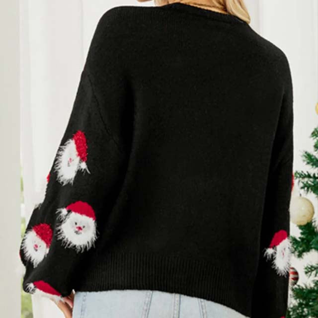 Drune | Modischer Weihnachtsstrickpullover für Damen