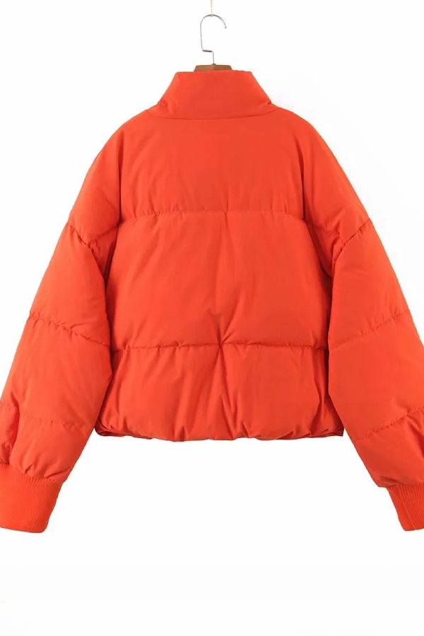 Drune | Kragen Reißverschluss Tasche Dick Warm Baumwolljacke