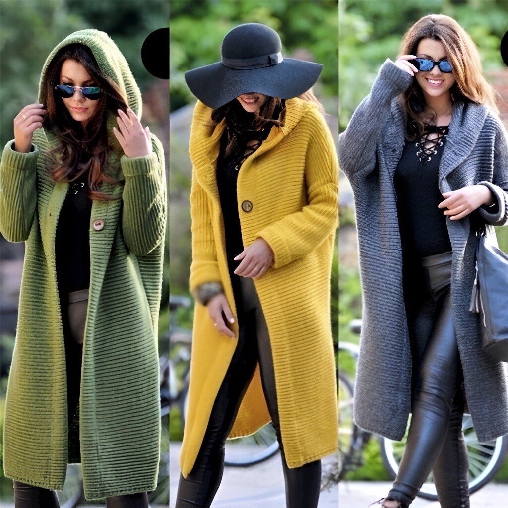 Drune | Lange Strickjacke